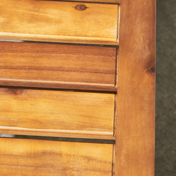 English Elm Christopher Knight Home® - HOPKINS Industrial Wood and Metal Bench with Acacia Wood Seat & Iron Frame, Handcrafted Accent Seating Teak 62621.00WTCBLK