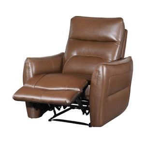 English Elm Contemporary Sandbach Manual Glider Recliner with Padded Track Arms, Smooth Motion, Soft Neutral Fabric Upholstery Brown,Caramel 37 L x 31 W x 33 H B2741P387663