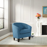 OSP Home Furnishings Ethan Tub Chair Blue Denim