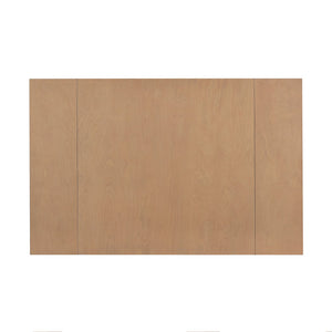 English Elm Foldable Extendable Dining Table Set with Drop Leaves and 4 Upholstered Chairs for Small Spaces Natural N752S010617A