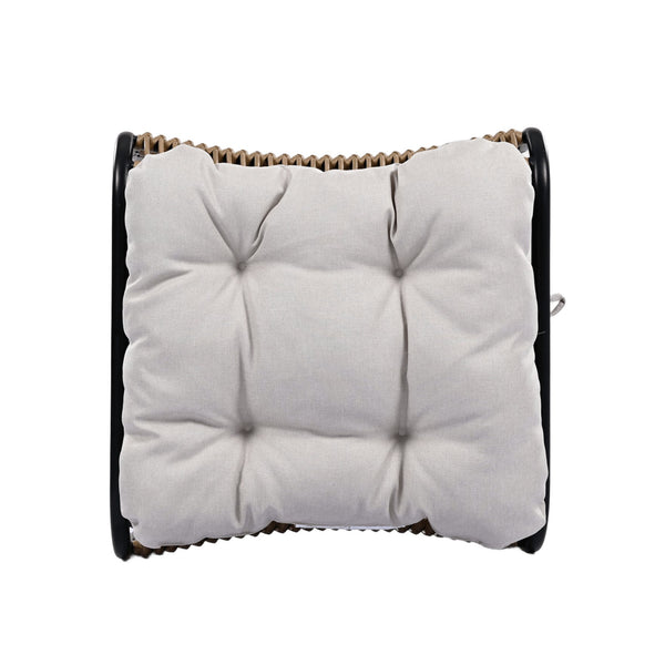 English Elm Christopher Knight Home® - 3 Piece Wicker Patio Set with Cloud-Like Cushions, Acacia Top Table, Rust-Resistant Steel Frame Beige,Black+Natural N780P209442N