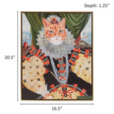 Madison Park Pet Portrait Casual Kitty Queen Belle Framed Canvas Wall Art ID95C-0042 Queen Belle