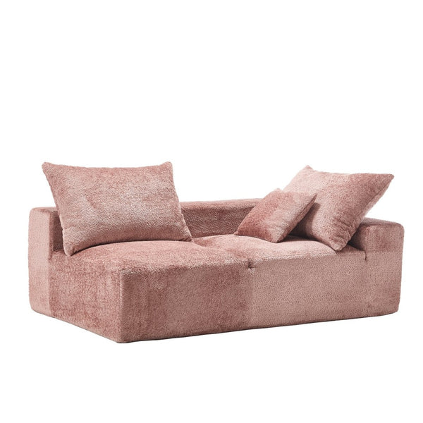 English Elm United Two-Person Sofa - Versatile Chenille Upholstery For Lounging, Napping & Flexible Layout W1568P222617-GIGA