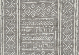 English Elm Grey Ottoman Tufted with Casters — Versatile 32" Square Grey Fabric Footstool, Durable Metal Frame, Cozy Luxury B062P215460