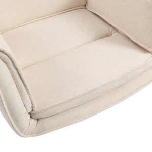 English Elm Stylish Barrel Swivel Accent Chair Upholstered Seat with Storage for Vanity or Dining W3248P424649