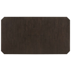 English Elm Prentiss Cappuccino 78" Extension Counter Dining Table with Built-In Storage, Sleek Rectangular Design and Versatile Entertaining Surface B062S00877