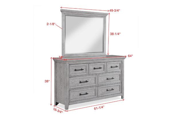 English Elm Contemporary Elegant Tall Chest 38x18x52 in Gray Finish Wooden Bedroom Dresser with Metal Pulls Light Gray 68 L x 22 W x 43 H B011P228544