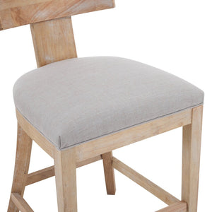 English Elm 27" Armless Counter Stools Set of 2 Padded Rubberwood Kitchen Island Seating N780P403744P