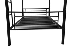 English Elm Twin Xl Over Queen Steel Bunk Bed with Stairs for Shared Kids or Guest Rooms W311P401501