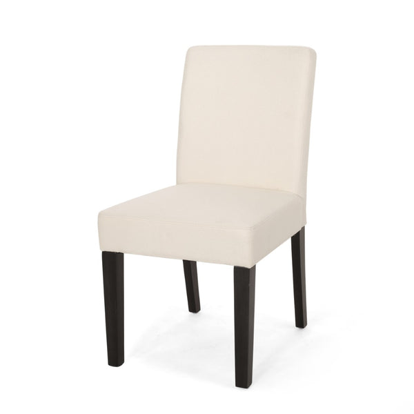 English Elm Dining Chair Set of 2 Upholstered Rubberwood Tapered Legs Contemporary Room N767P411077L