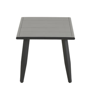 English Elm U_STYLE Heavy-Duty Outdoor Seating Set with Iron Table, Bench & Chairs — Patio, Lawn & Poolside Comfort Beige WY000439AAA