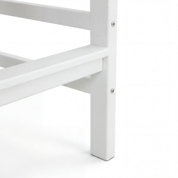 English Elm All-weather Hdpe Outdoor Bar Height Adirondack Chair with Armrests and Cup Holder White W3566P456544