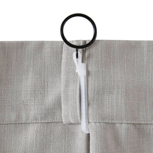 English Elm 2-piece Pinch Pleat Poly Linen Curtain Panels Tailored Formal Drape for Any Room Grey B035P482986