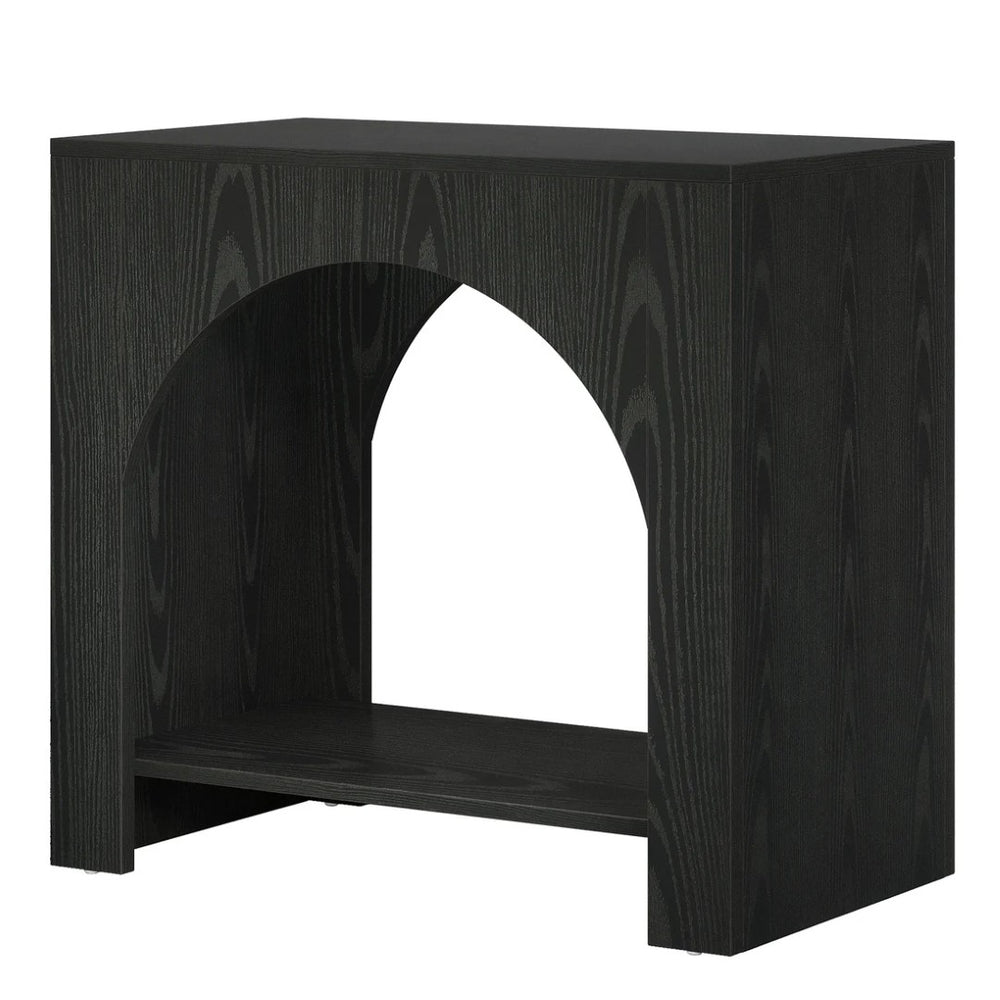 English Elm C-shaped Sofa Side Table Sliding Frame for Laptop Dining Tray in Compact Living Spaces T3971P462517