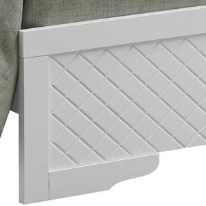 English Elm Verona Queen Bed In Silver Champagne With Tufted Headboard & Led Lighting For Modern Elegance B078S00577-GIGA