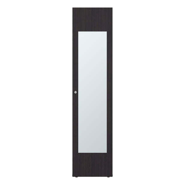 English Elm Home Freestanding Tall Storage Cabinet with Mirror Door and Four Interior Shelves Dark Walnut B070P487567