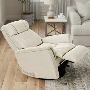 English Elm Global Home Swivel Glider Recliner - Faux Leather Comfort With Adjustable Headrest & Footrest B339P323110