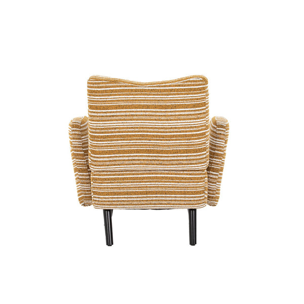 English Elm Modern boucle armchair with high-density foam cushion, solid wood legs, 500lb capacity, cozy reading seat Mustard yellow W395P376568