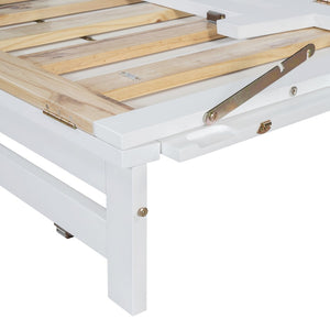 English Elm Queen Size Murphy Bed With Iron Legs - Modern Space-Saving Design For Cozy Bedrooms And Studios N820S00035K-GIGA