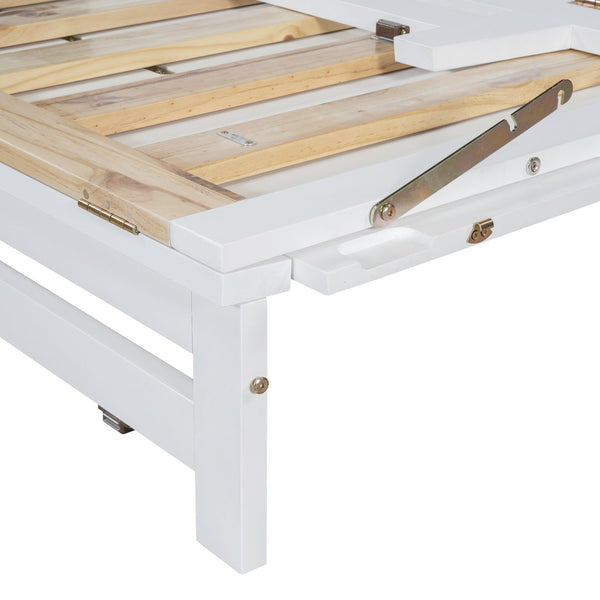 English Elm Queen Size Murphy Bed With Iron Legs - Modern Space-Saving Design For Cozy Bedrooms And Studios N820S00035K-GIGA