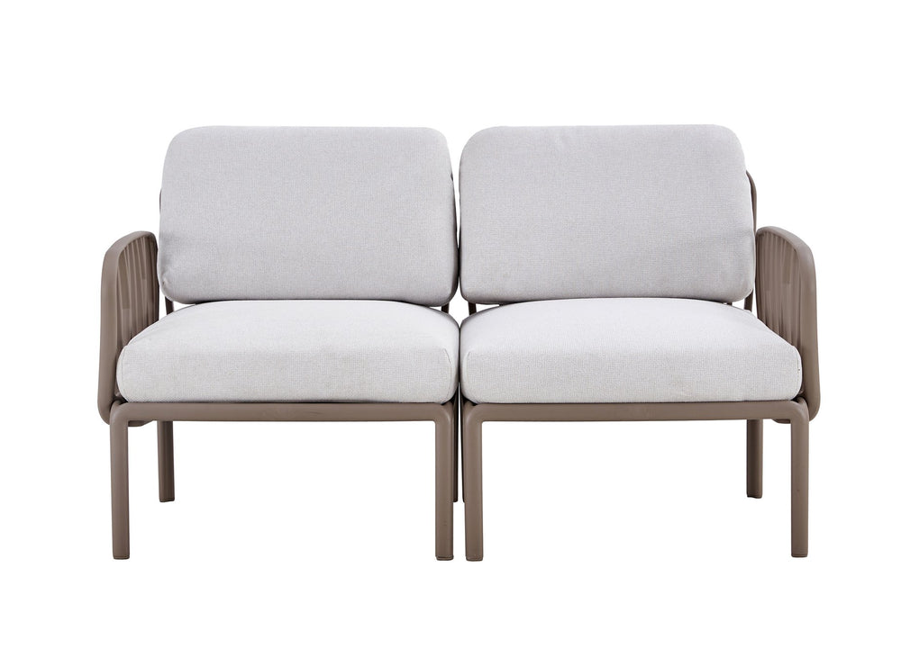 English Elm Patio Modern Indoor-Outdoor Single Sofa Armchair with Weatherproof Plastic Frame and Plush Cushioning W370P177221