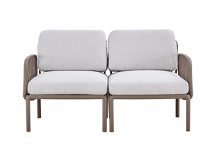 English Elm Patio Modern Indoor-Outdoor Single Sofa Armchair with Weatherproof Plastic Frame and Plush Cushioning W370P177221