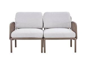 English Elm Patio Modern Twin Sofa Set With Soft Cushions – Weatherproof Loveseat For Indoor & Outdoor Spaces W370S00042-GIGA