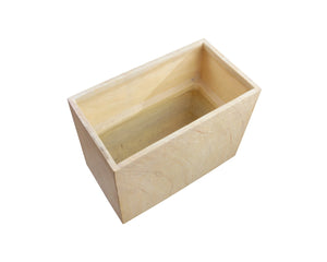 Sunpan LEILANI Planter - Medium Travertine-Style Rectangle - Durable, Elegant Design for Indoor & Outdoor Use 111372