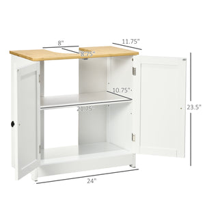 English Elm Kleankin Modern Under Sink Storage Cabinet With Double Doors, Adjustable Shelf, Space-Saving Design In White W2225P216995