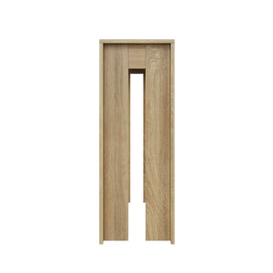 English Elm 62.99-inch Farmhouse Console Table Slim Entryway Sofa Accent with Rustic Wood Finish Oak W1706P399676