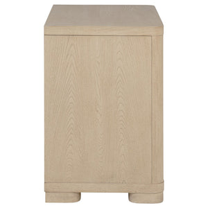 English Elm Mirador Elm Veneer 2-drawer Nightstand with Felt-lined Storage and Cord Management B062P447744