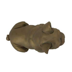 English Elm Christopher Knight Home® - DOG French Bulldog Garden Sculpture Cast Stone Outdoor Accent with Antique Wash, Durable Charm Gold 70293.00RUSGLD