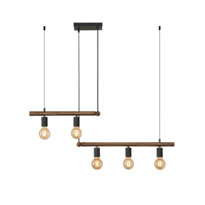 English Elm Macgregor 5-Light Bronze Linear Kitchen Island Pendant Light, Hand-Painted Iron, Dimmable Smart Tunable White T3177P284003
