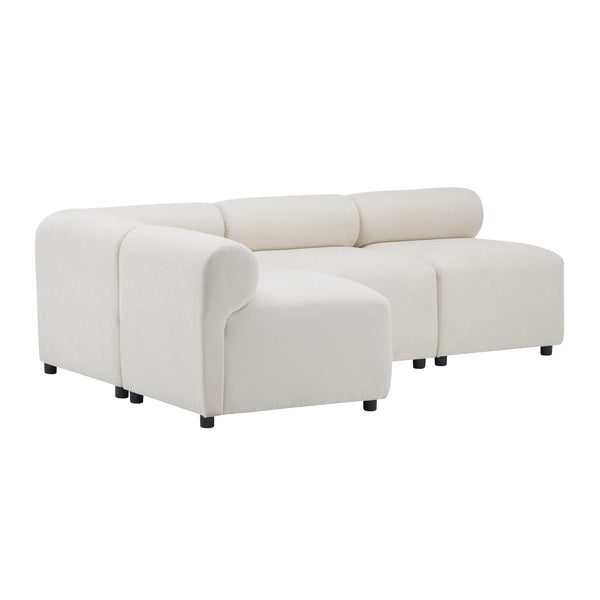 English Elm Christopher Knight Home® - Evelyn 83 In. 4-Piece Modular Sectional Sofa – Customizable Chenille Couch For Stylish Living Rooms N773IS00022B