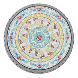 English Elm Christopher Knight Home® - Ruby12" Mosaic Side Table - Elegant Ceramic Tile & Iron Frame For Indoor/Outdoor Accent Use N770P182369B