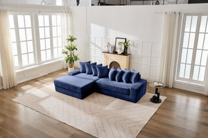 English Elm Convertible Floor Sofa Bed - Ultra-Soft Corduroy, Space-Saving Design For Small Spaces & Guests W2915S00073