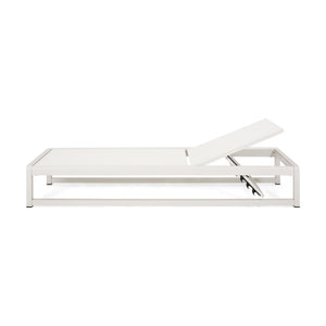 English Elm Christopher Knight Home® - MODESTA Chaise Lounge Set with Rust‑Resistant Aluminum Frame, Breathable Mesh, 5‑Position Adjustable Comfort White 62397.00WHIMP2