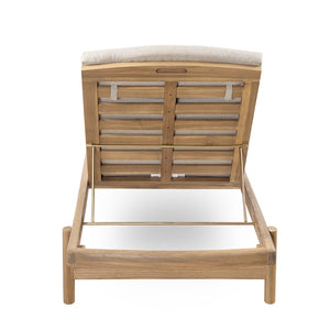 English Elm Christopher Knight Home® - Mallorca Acacia Wood Chaise Lounges Set Of 2 With Water-Repellent Cushions For Outdoor Relaxation N775P263984T