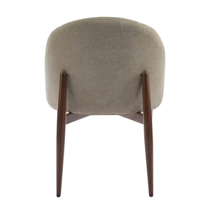English Elm Fabric Chenille Dining Chairs Set of 2 Mid-century Iron Frame for Any Room N776P367262M