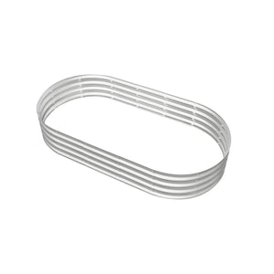 English Elm 6x3x1ft Galvanized Raised Garden Bed Kit - Heavy-Duty Rust-Resistant Metal Planter, Modular Easy Assembly W840P310522