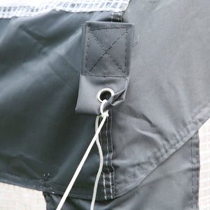 English Elm Outsunny 12' X 7' Walk-In Greenhouse - Durable Outdoor Hot House With Roll-Up Windows & Zippered Doors W2225P174453-GIGA