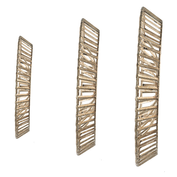 English Elm Set of 3 Jennings Metal Discs Decorative Wall Shields with Floral Medallion Center for Mantel Decor W2078P318076