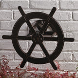 Christopher Knight Home® - Noble House - Vanora Outdoor Shiny Copper Aluminum Ship Wheel Hose Holder