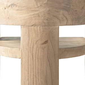 English Elm Soren Reclaimed Elm Sculptural Dining Chair with Wraparound Back Wabi-sabi Craft Natural B2719P474460