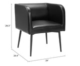 Horbat Dining Chair Black 110061 Zuo Modern