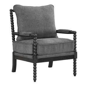 OSP Home Furnishings Eliza Spindle Chair Charcoal