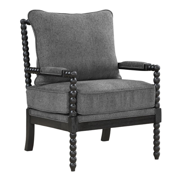 OSP Home Furnishings Eliza Spindle Chair Charcoal