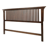 OSP Home Furnishings Modern Mission King Headboard Vintage Oak