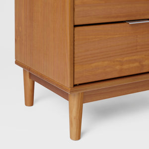 Lee Mid-Century Modern 2-Drawer Nightstand with Sleek Design and Spacious Storage for Every Space