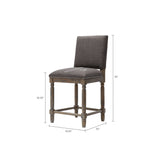 Madison Park Cirque Industrial Counter Stool FPF20-0540 Grey